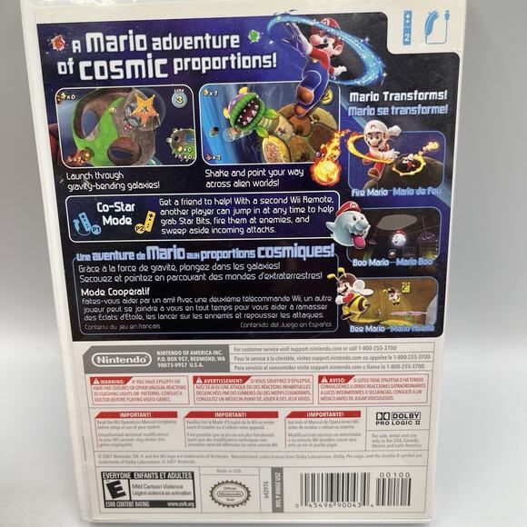 Super Mario Galaxy (Nintendo Wii, 2007) CIB Complete In Box - Picture 2 of 6